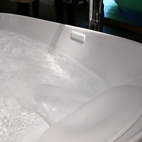 TOTO NEOREST Ванна 2200x1050x780 мм, отдельностоящая, со сливом-перел, подгол.с сифоном,с гидро- и аэромасс.,с эффектом невесомости, цвет: белый
