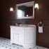 TW YORK База с раков.Simas S53 bi, 129*58*h86см, 4 расп. дв., доводч. Blum, ручки: хром, цвет: bianco, декор: поталь argento (без мрамора)