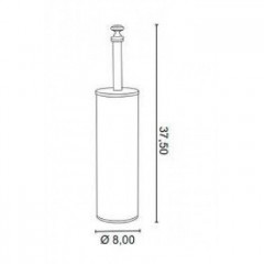 TW Harmony 120, ёршик напольный в керамической колбе, цвет держателя: золото