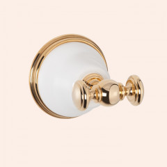 TW Harmony 016, крючок для полотенца, цвет держателя: белый/золото