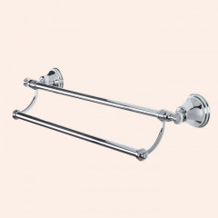 TW Harmony 012, полотенцедержатель двойной 58см, цвет держателя: хром