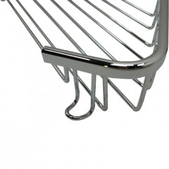 TW Harmony 534, подвесная полочка-решетка угловая 18*18*h4, цвет: хром