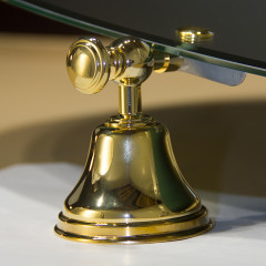 TW Harmony 023, вращающееся зеркало круглое 69*8*h60, цвет держателя: золото