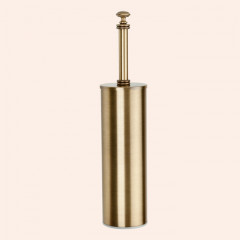 TW Harmony 020, ёршик напольный в металлической колбе, цвет держателя: белый/бронза