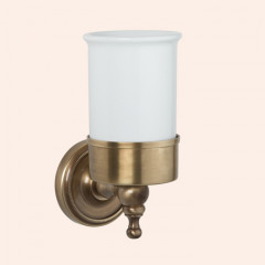 TW Bristol 109, подвесной cтакан, керамический (белый), цвет держателя: бронза