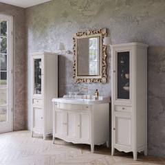 TW Veronica, База с раковиной Simas AR874bi*1 105*56см, с 1отв., 2 верх.ящ. 3 распашные дверки, доводч. Blum, ручки: Riflesso бронза, цвет: VINTAGE