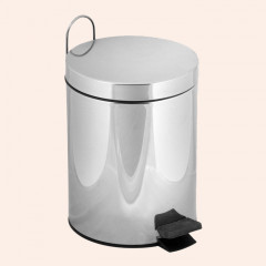 TW Harmony 010, ведро с педалью и крышкой, 3 литра, цвет: хром