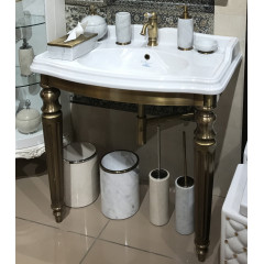 TW King 3090.2, структура металлическая под раковину-консоль AR864 р-р 910*560*h850, с сифоном бронза, материал: латунь, цвет отделки: бронза