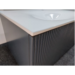 TW Shape комплект мебели, база с раковиной Kerasan 548001*1, 122х52см, с 1-м выдвиж. ящиком с механизмом push to open, цвет: серый матовый RAL7016