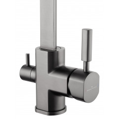 Смеситель для кухни с подключением фильтра WONZON & WOGHAND, Темный графит (WW-88458003-BGM)