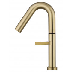 Смеситель для раковины высокий WONZON & WOGHAND, Брашированное золото (WW-6068-BG)