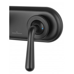 Смеситель для раковины встраиваемый WONZON & WOGHAND STEAM, Черный матовый (WW-88869008-MB)