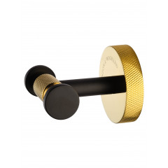 Двойной крючок для ванной WONZON & WOGHAND MAJESTIC, Черный/Золото (WW-9225)