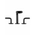 Смеситель для раковины высокий WONZON & WOGHAND LOOP, Черный матовый (WW-131-00-508)