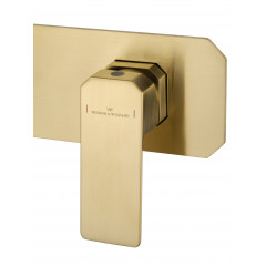 Смеситель для раковины встраиваемый WONZON & WOGHAND DIAMOND, Брашированное золото (WW-88869011- BG)