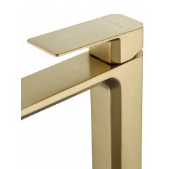 Смеситель для раковины высокий WONZON & WOGHAND DIAMOND, Брашированное золото (WW-88239011- BG )