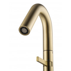 Смеситель для раковины высокий WONZON & WOGHAND, Брашированное золото (WW-6068-BG)