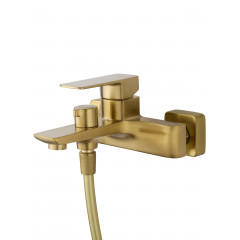 Смеситель для ванны с душем WONZON & WOGHAND EDGE, Брашированное золото (WW-88639003A- BG)