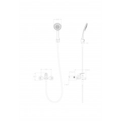 Смеситель для ванны с душем WONZON & WOGHAND, Хром (WW-4530-CR)