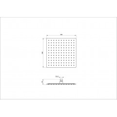 Верхний душ WONZON & WOGHAND, Брашированное золото (WW-88DP02-BG)