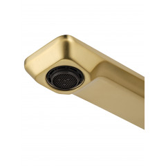 Смеситель для раковины встраиваемый WONZON & WOGHAND DIAMOND, Брашированное золото (WW-88869011- BG)