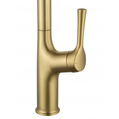 Смеситель для кухни с выдвижным изливом WONZON & WOGHAND, Брашированное золото (WW-AE54123-BG)