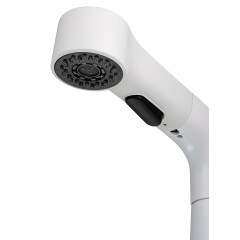 Смеситель для раковины с выдвижным изливом WONZON & WOGHAND, Белый матовый (WW-121B108-MW)