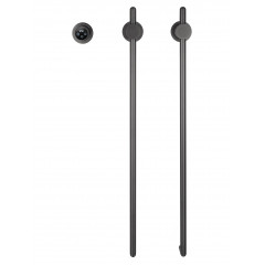 Полотенцесушитель электрический встраиваемый WONZON & WOGHAND LEIPZIG, Темный графит (WW-AL3621-GM)