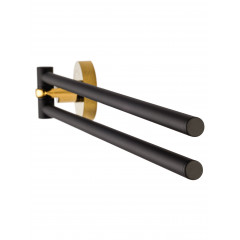 Полотенцедержатель поворотный WONZON & WOGHAND MAJESTIC, Черный/Золото (WW-9231)