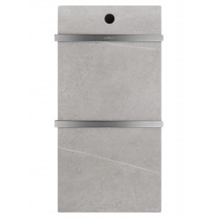 Полотенцесушитель электрический с каменной плитой Серый мрамор WONZON & WOGHAND STUTTGART, Темный графит (WW-A502-GM)