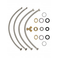 Смеситель для раковины высокий WONZON & WOGHAND LOOP, Черный матовый (WW-131-00-508)