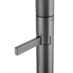 Смеситель для раковины высокий WONZON & WOGHAND, Темный графит (WW-6068-BGG)