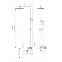 Душевая система WONZON & WOGHAND TRIUMPH, Хром (WW-563601-CR)