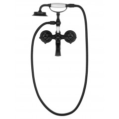 Смеситель для ванны с душем WONZON & WOGHAND RETRO, Черный матовый (WW-88639020-MB)