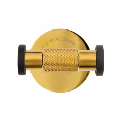 Двойной крючок для ванной WONZON & WOGHAND MAJESTIC, Черный/Золото (WW-9225)