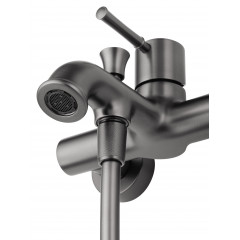 Смеситель для ванны с душем WONZON & WOGHAND TOR, Темный графит (WW-88037073-BGM)