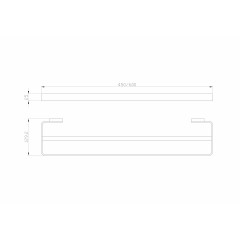 Полотенцедержатель двойной WONZON & WOGHAND LOTTE, Брашированное золото (WW-8311A-BG)