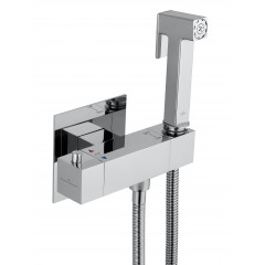 Смеситель с гигиеническим душем и термостатом встраиваемый WONZON & WOGHAND, Хром (WW-88819903-CR)