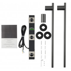 Полотенцесушитель электрический встраиваемый WONZON & WOGHAND DORTMUND, Черный матовый (WW-A362-MB)