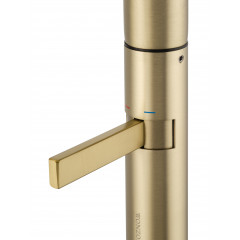 Смеситель для раковины высокий WONZON & WOGHAND, Брашированное золото (WW-6068-BG)