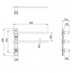 Полотенцесушитель электрический встраиваемый WONZON & WOGHAND DORTMUND, Темный графит (WW-A362-GM)