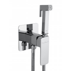 Смеситель с гигиеническим душем встраиваемый WONZON & WOGHAND EDGE, Хром (WW-88829003-CR)