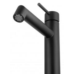 Смеситель для раковины высокий WONZON & WOGHAND, Черный матовый (WW-H1064-MB)