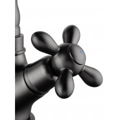 Смеситель для раковины WONZON & WOGHAND RETRO, Темный графит (WW-88139020-BGM)