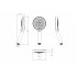 Душевая лейка WONZON & WOGHAND, Хром (WW-981361-CR)