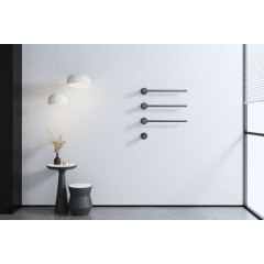 Полотенцесушитель электрический встраиваемый WONZON & WOGHAND HAMBURG, Темный графит (WW-AL313-GM)