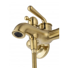 Смеситель для ванны с душем WONZON & WOGHAND STEAM, Брашированное золото (WW-88639008-BG)