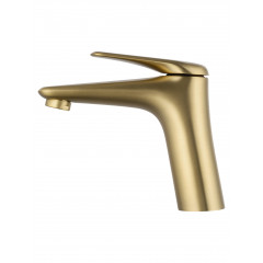 Смеситель для раковины WONZON & WOGHAND Elbe, Брашированное золото (WW-A41222-BG)