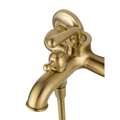Смеситель для ванны с душем WONZON & WOGHAND STEAM, Брашированное золото (WW-88639008-BG)