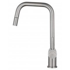 Смеситель для кухни с выдвижным изливом WONZON & WOGHAND, Брашированный никель (WW-6018-BS)